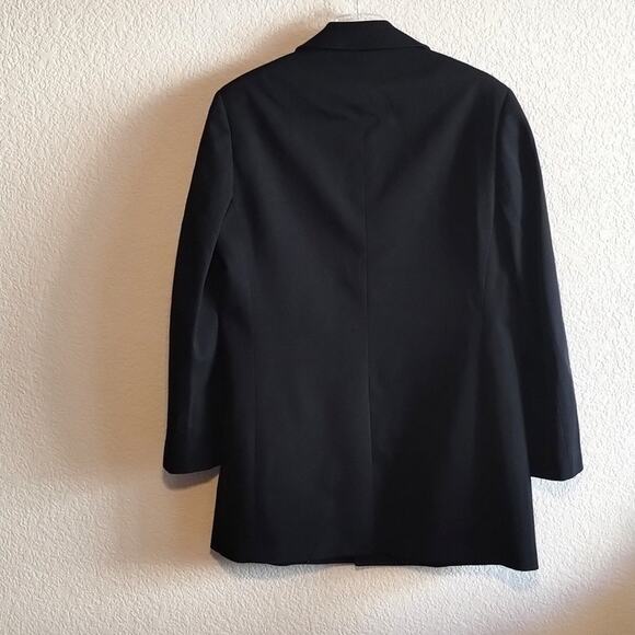 Loro Piana x Cardinal of Canada Wool Storm System Black Macintosh Pea Coat 42R - Picture 6 of 16